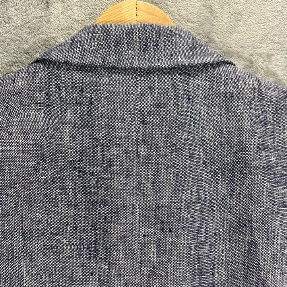 J.Crew Thompson‎ Blazer Mens 42R Blue Excellent 100% Linen Sport Coat H5090